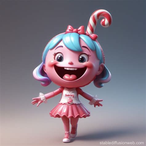 Anthropomorphic Candy Character with PBR Materials | Stable Diffusion ...