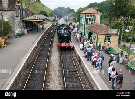 Corfe Castle Railway Station Swanage Steam Railway Dorset England