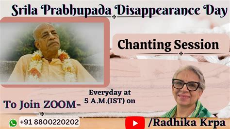 Chanting Session Day 920 17 11 23 Srilaprabhupada Prabhupada Iskcon