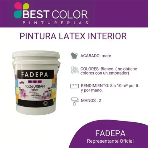 Pintura Latex Interior Blanco Litros Enduido Rodillo En Venta En