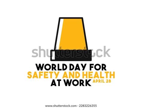 World Day Safety Health Work April Stock Vector Royalty Free