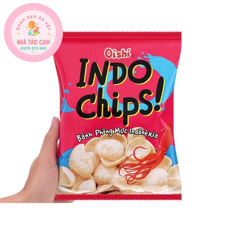 Siêu Rẻ Snack Phồng Mực Oishi Indo Chips Gói 32g Shopee Việt Nam