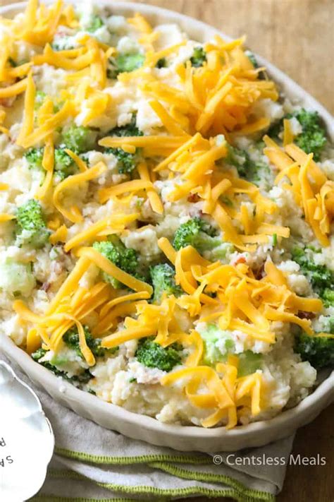 Cheesy Broccoli Potato Casserole The Shortcut Kitchen