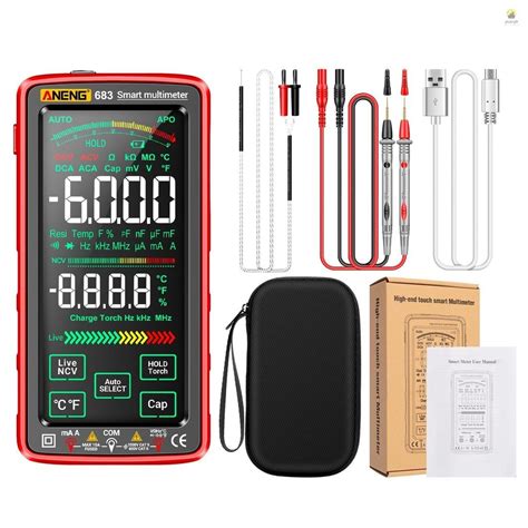 Aneng Counts Large Touch Screen Digital Multimeter Smart Anti