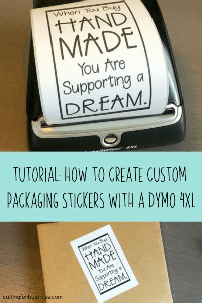 Tutorial: How to Create Custom Packaging Stickers with a Dymo 4XL - Cutting for Business