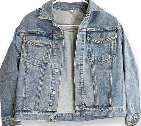 Vintage Guess 90s Jean Denim Button Jacket Medium Gem