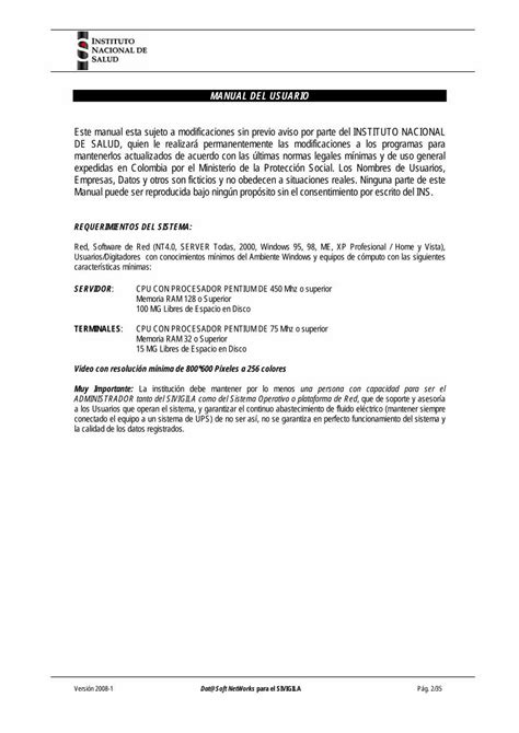 PDF Subsistema de Información para la Vigilancia de las