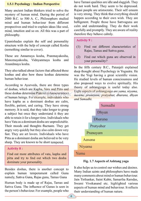 Omtex Classes Chapter 1 Story Of Psychology Balbharati Solutions For