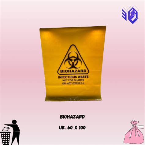 Jual Kantong Plastik Sampah Medis Biohazard X Tebal Micron