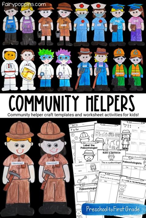 community helpers crafts  activities fairy poppins