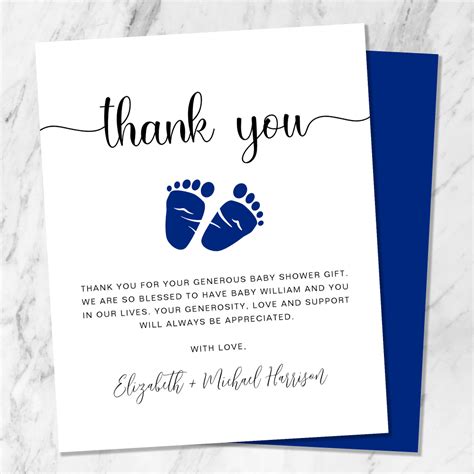 What To Write In Your Baby Shower Thank You Card Zazzle Ideas