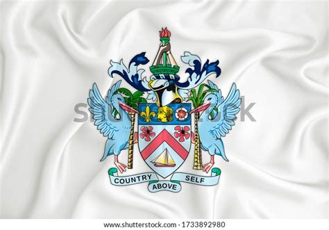 Developing White Flag Coat Arms Coa Stock Illustration 1733892980