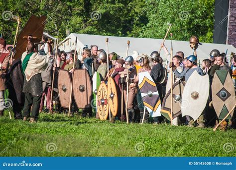 Historical Reenactment Of Boudica S Rebellion Editorial Stock Photo