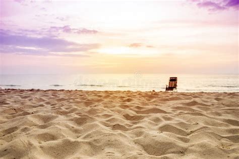 Sunset at the Beach, Relaxing and Peaceful View Stock Photo - Image of ...