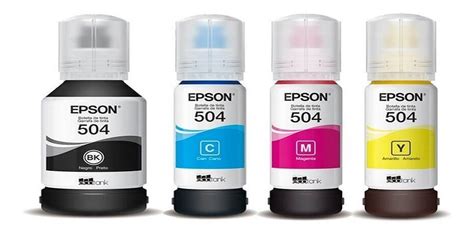 Tinta Epson 504 Kit 4 Cores L4150 L4160 L6161 L6191 L6171