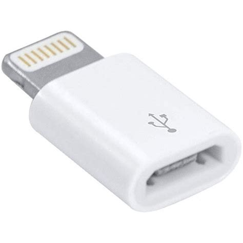 Adaptador Conversor Lightning Apple Para Micro Usb Novo R Em