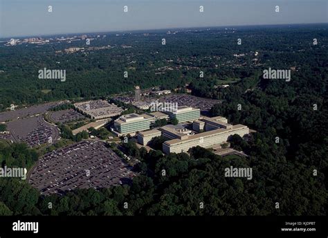 Aerial view of CIA headquarters, Langley, Virginia 14762v Stock Photo ...