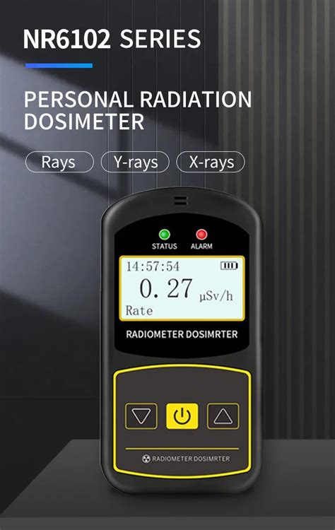 Personal Radiation Detector Alpha Beta X Ray Gamma Radiation Dosimeter Detector For Nuclear