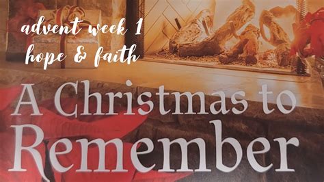 Advent Week 1 Hope And Faith Youtube