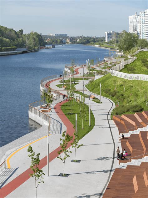 Riverfront landscape design, Krasnogorsk II :: Behance