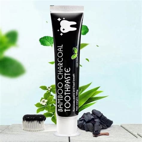 K Bamboo Charcoal Teeth Whitening Black Toothpaste Whitener Tooth Paste