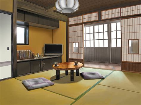 Anime Landscape Anime Living Room For Two Background Japanese