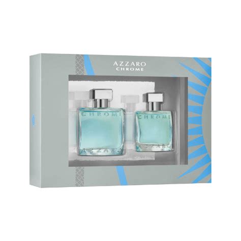 AZZARO CHROME MEN'S COLOGNE 2-PIECE GIFT SET - Perfume House Bangladesh