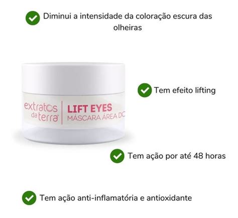 M Scara Rea Dos Olhos Lift Eyes Olheiras Extratos Da Terra Mercadolivre