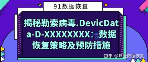 揭秘勒索病毒devicdata D Xxxxxxxx：数据恢复策略及预防措施 知乎