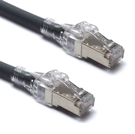 Excel Cat6a Lockable Patch Lead S FTP LS0H Blade Booted Comms Express