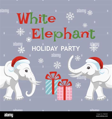 White Elephant Gift Exchange Clip Art