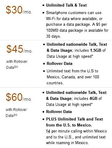 at&t prepaid plans