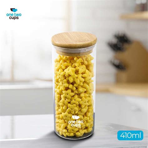 Jual One Two Cups Toples Kaca Penyimpanan Makanan Glass Jar Gh