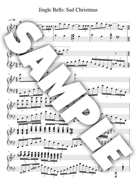 Jingle Bells Sad Christmas Sheet Music Midi