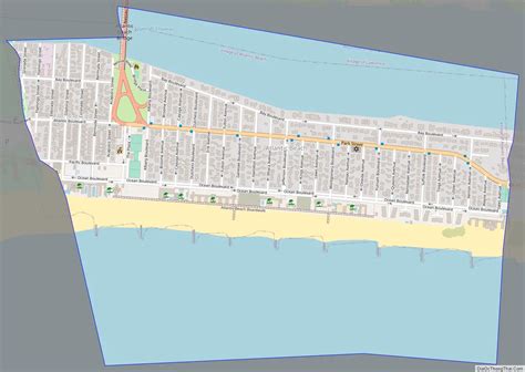 Map of Atlantic Beach village, New York - Thong Thai Real