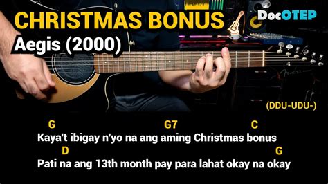 Christmas Bonus Aegis Easy Guitar Chords Tutorial With Lyrics