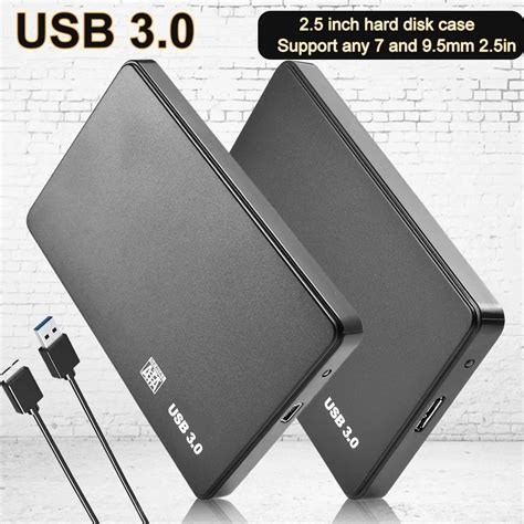 Sata กล่องฮาร์ดดิสก์ไดรฟ์ภายนอก Hdd Ssd Enclosure 5gbps Usb 30 เป็น 25 นิ้ว สําหรับ Pc แล็ปท็