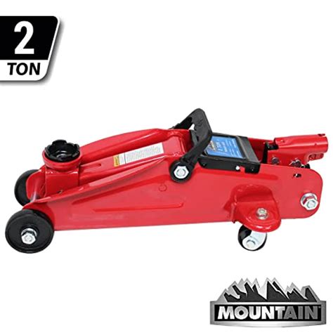 Mountain 2 Ton Trolley Jack 4 000 LB Capacity Heavy Duty Steel Easy