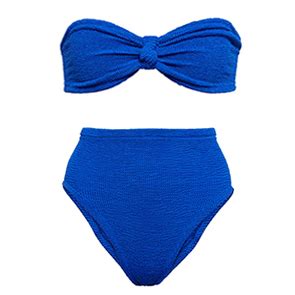 Hunza G Blue Bikini Merritt Beck