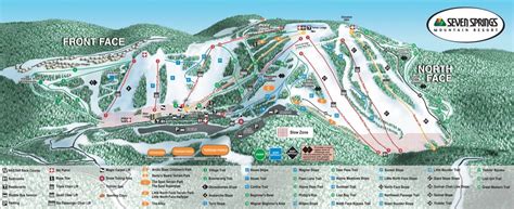 Seven Springs Mountain Resort Trail Map • Piste Map • Panoramic ...