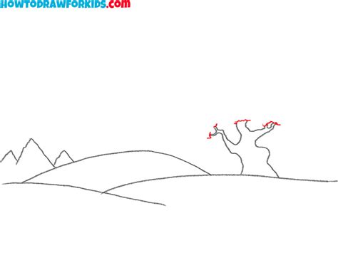 how to draw a valley on a map