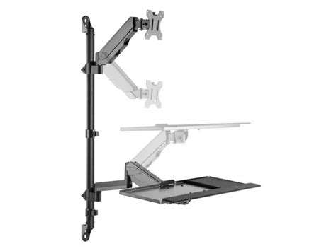 650170 17"-32" Single Monitor Wall-Mounted Workstation - Equip