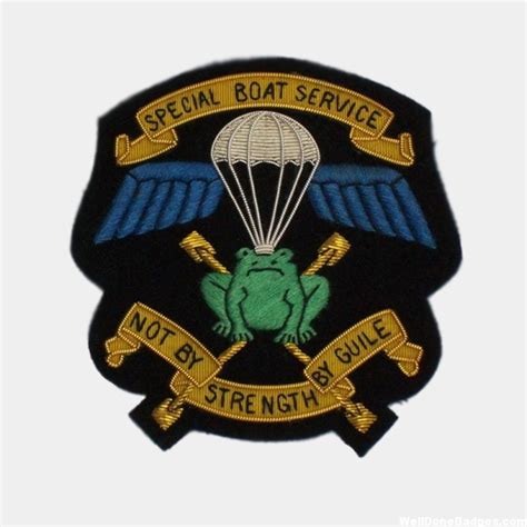 Sbs Royal Marines Commando Special Boat Service Sbs Enamel Badge Pin