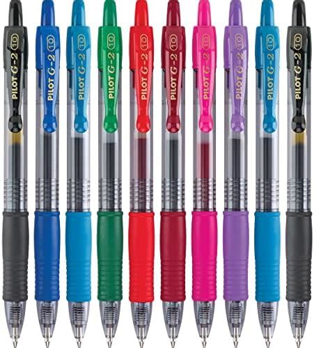 Pilot G2 Premium Retractable Gel Ink Rolling Ball Pens Bold Point 1