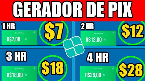 Gerador De Pix Paga Em Segundos Como Ganhar Dinheiro Na