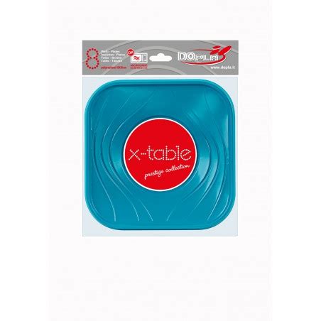 Assiette R Utilisable Economique Pp X Table Turquoise X Cm Ut S