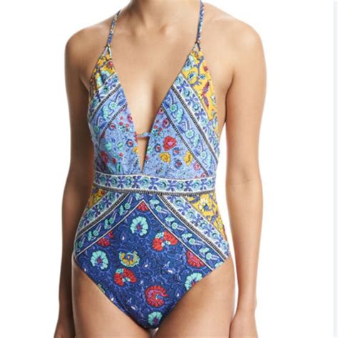 Nanette Lepore Woodstock Goddess One Piece Swimsuit Gem