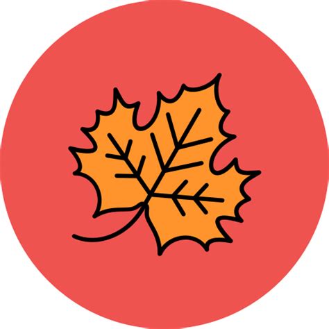 Maple leaf Generic color lineal-color icon