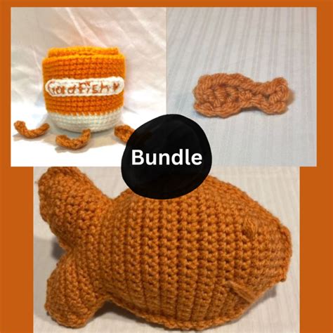 New Pattern Release Crochet Amigurumi Goldfish Cracker Container