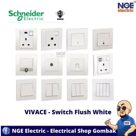 Schneider Clipsal Vivace 13a15a1gang 20a1gang2gang 250v 3pin Switch Socket Plug Lazada